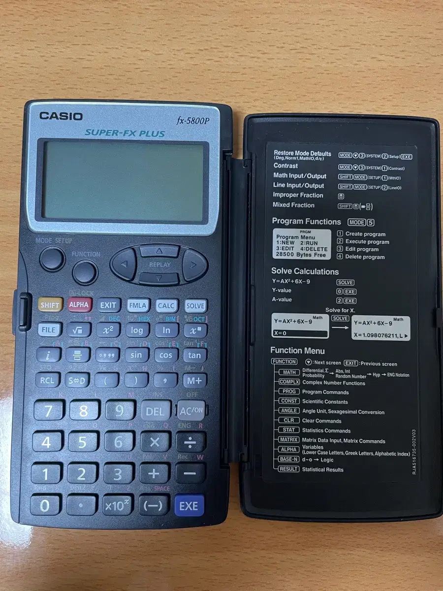 CASIO fx-5800P 계산기